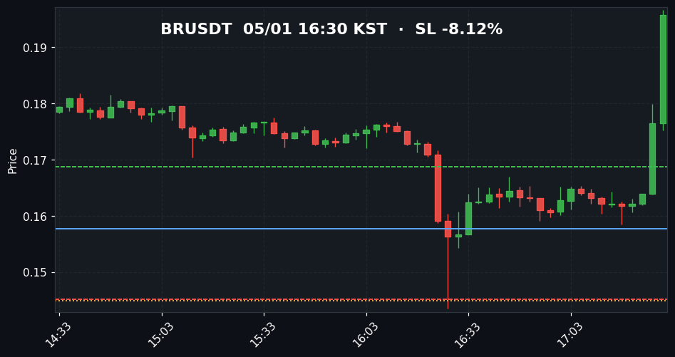 BRUSDT 3분봉