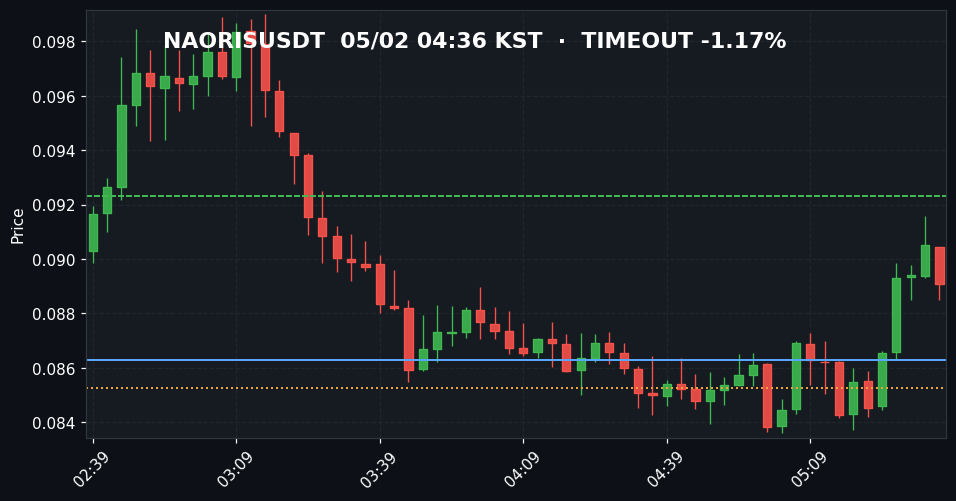 NAORISUSDT 3분봉