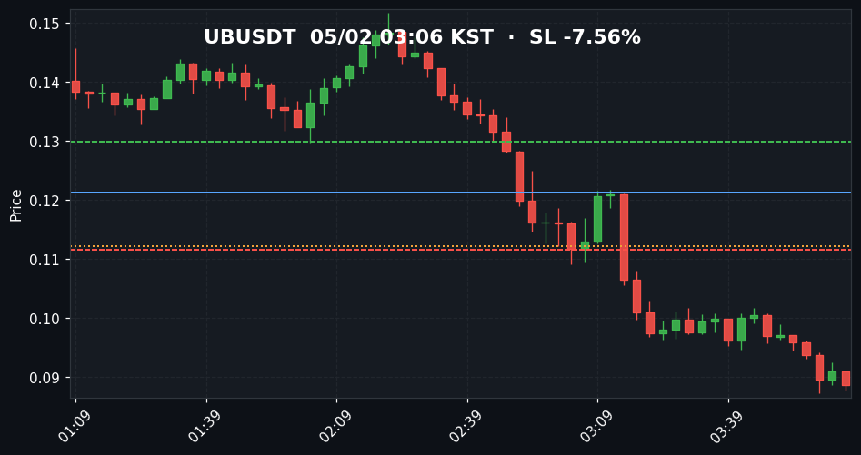 UBUSDT 3분봉
