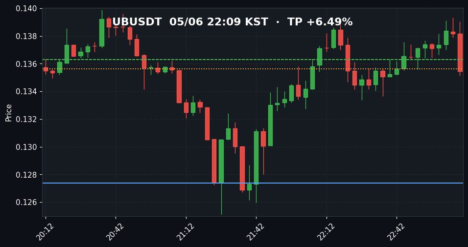 UBUSDT 3분봉